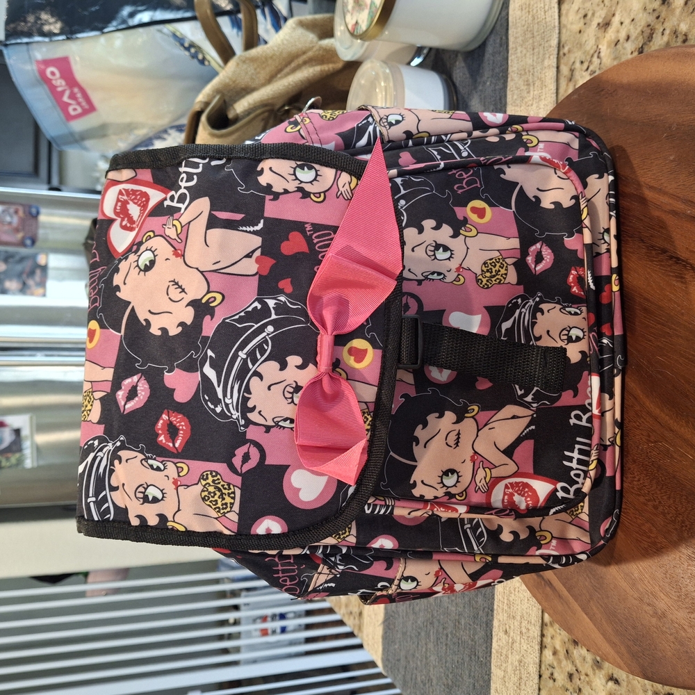 Betty Boop Pink and Black Backpack
